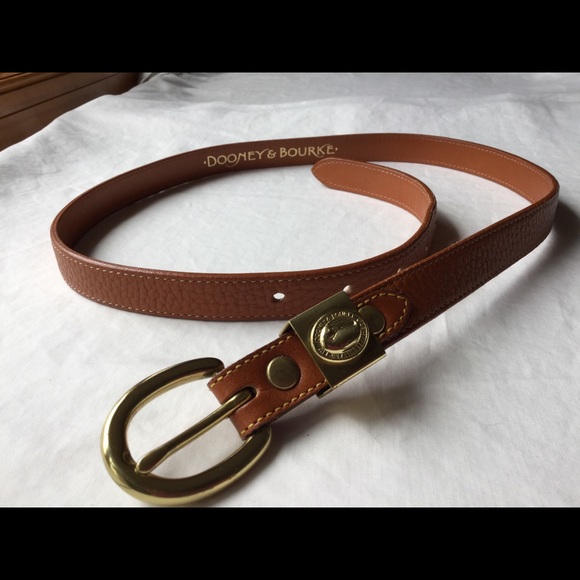 *SOLD* Dooney & Bourke Leather Belt British Tan M - Picture 1 of 16